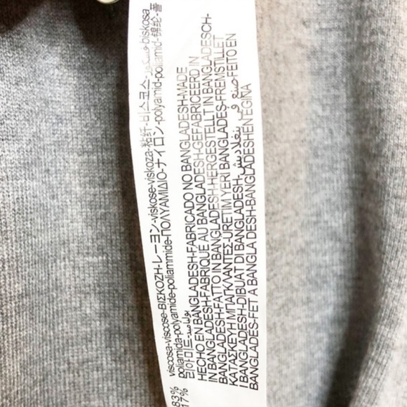 Zara Women’s Knit Grey Classic Preppy Long Sleeve Turtleneck Sweater - Picture 15 of 16